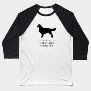 Flat-Coated Retriever Black Silhouette Baseball T-Shirt